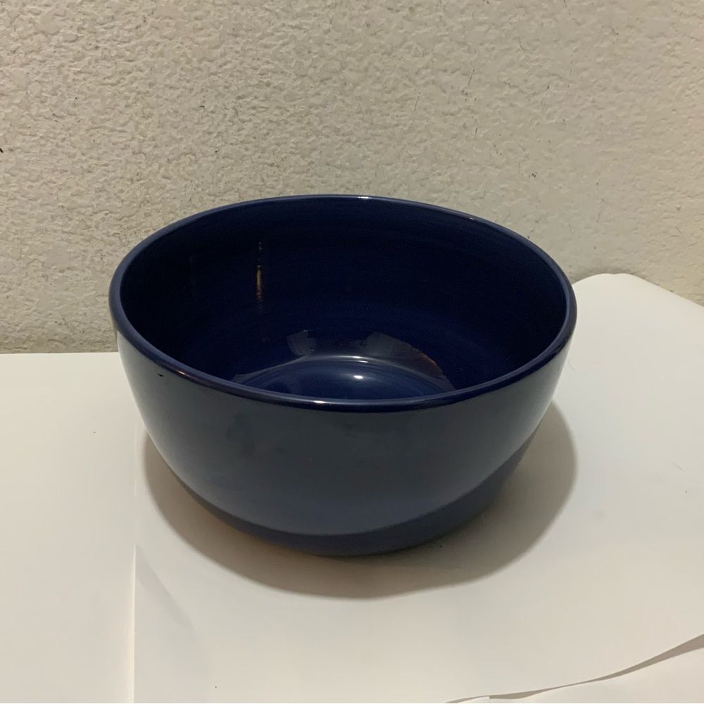 Hausenware blue large  Serving Bowl 10” diameter 5 1/2” deep round serving bowl
